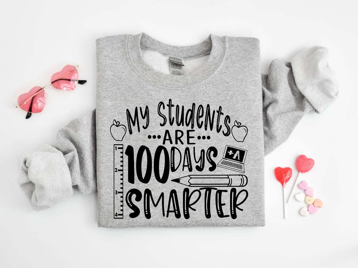 100 Days Smarter Shirt: Teacher Student Tee