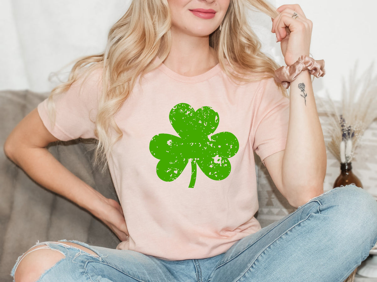 Retro Shamrock Sweatshirt: St Patricks Day Lucky Irish Shirt