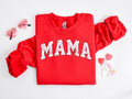 Mama Valentine's Day Sweatshirt: Heart Print Love Shirt