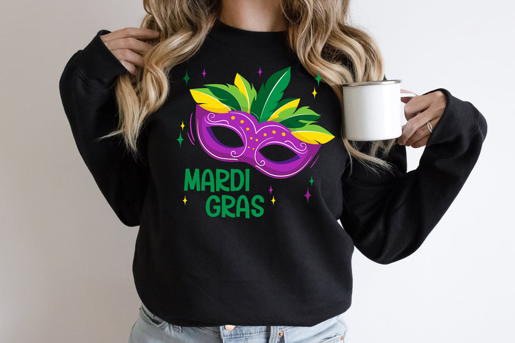 Mardi Gras T-Shirt: Beads, Parades, King Cake, Crawfish