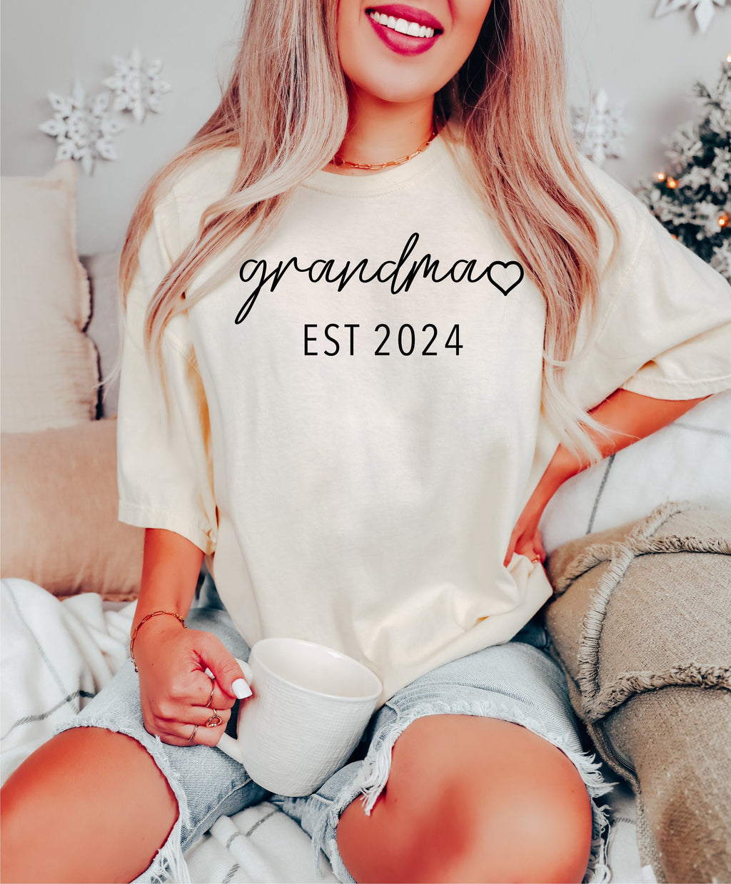 Custom Grandma Est Sweatshirt, Mothers Day Gift