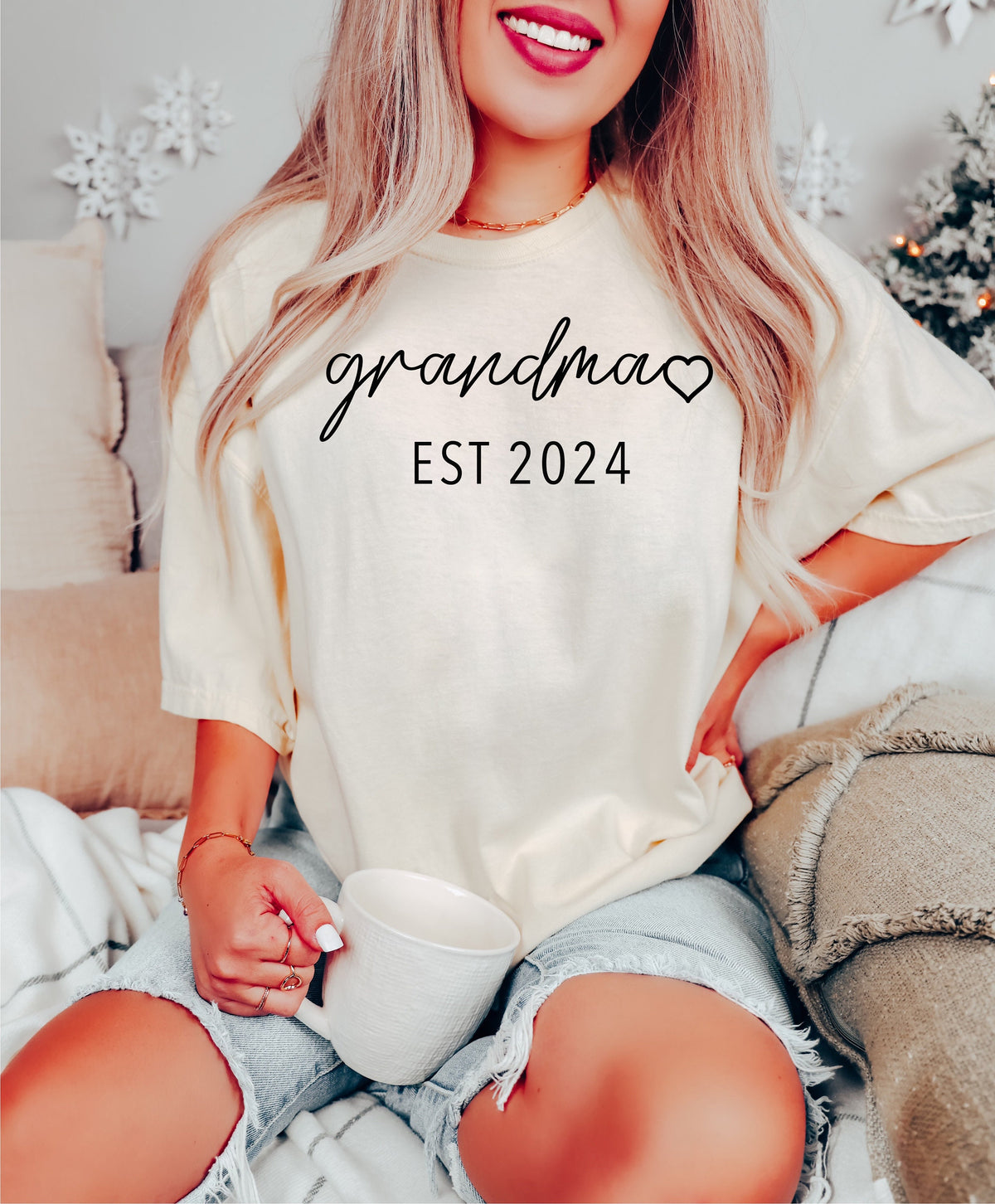 Custom Grandma Est Sweatshirt, Mothers Day Gift