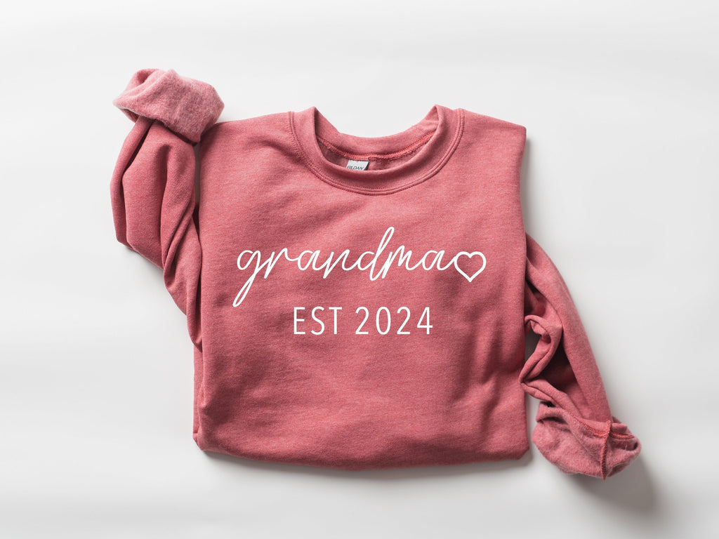 Custom Grandma Est Sweatshirt, Mothers Day Gift