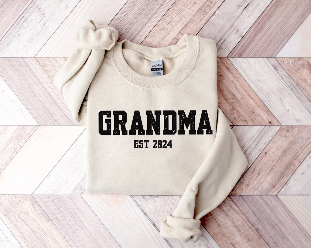Custom Grandma Est Sweatshirt, Mothers Day Gift