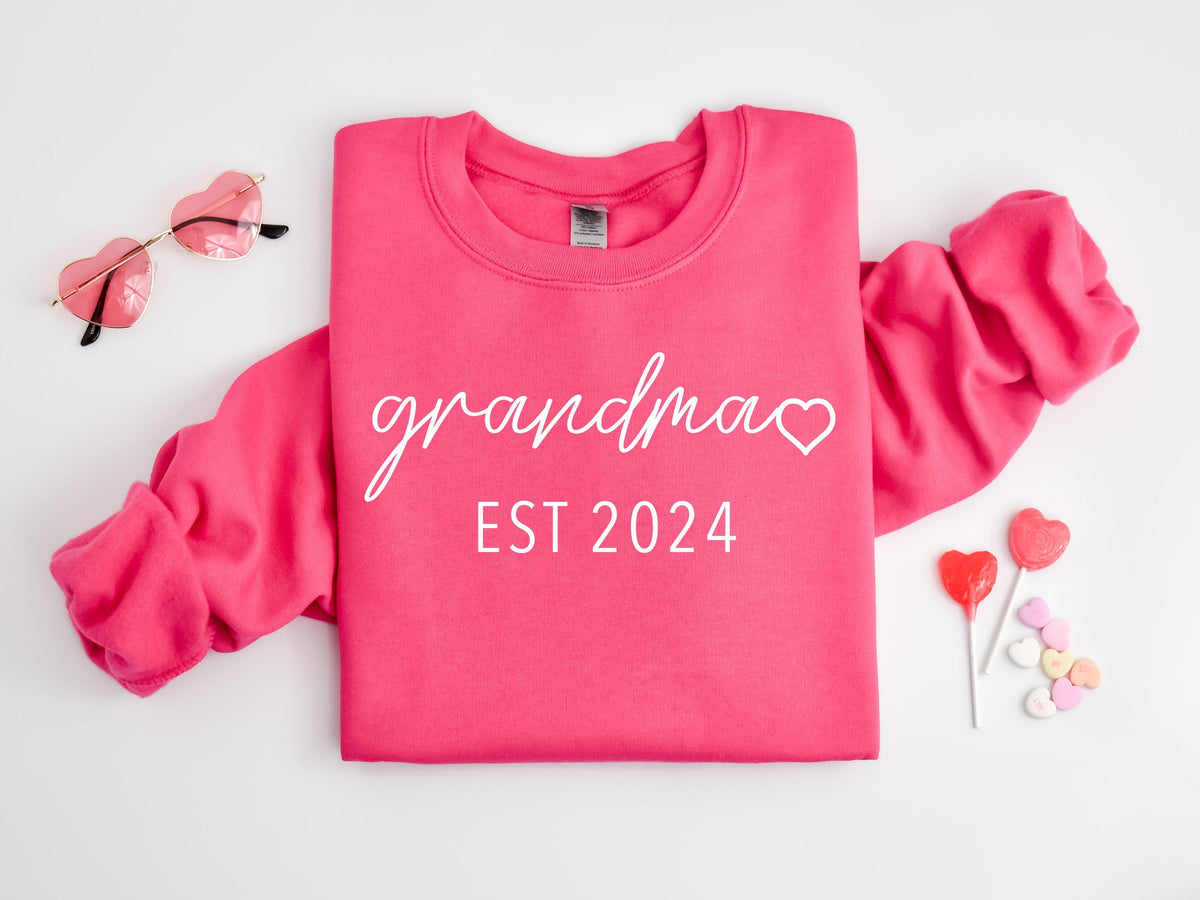 Custom Grandma Est Sweatshirt, Mothers Day Gift