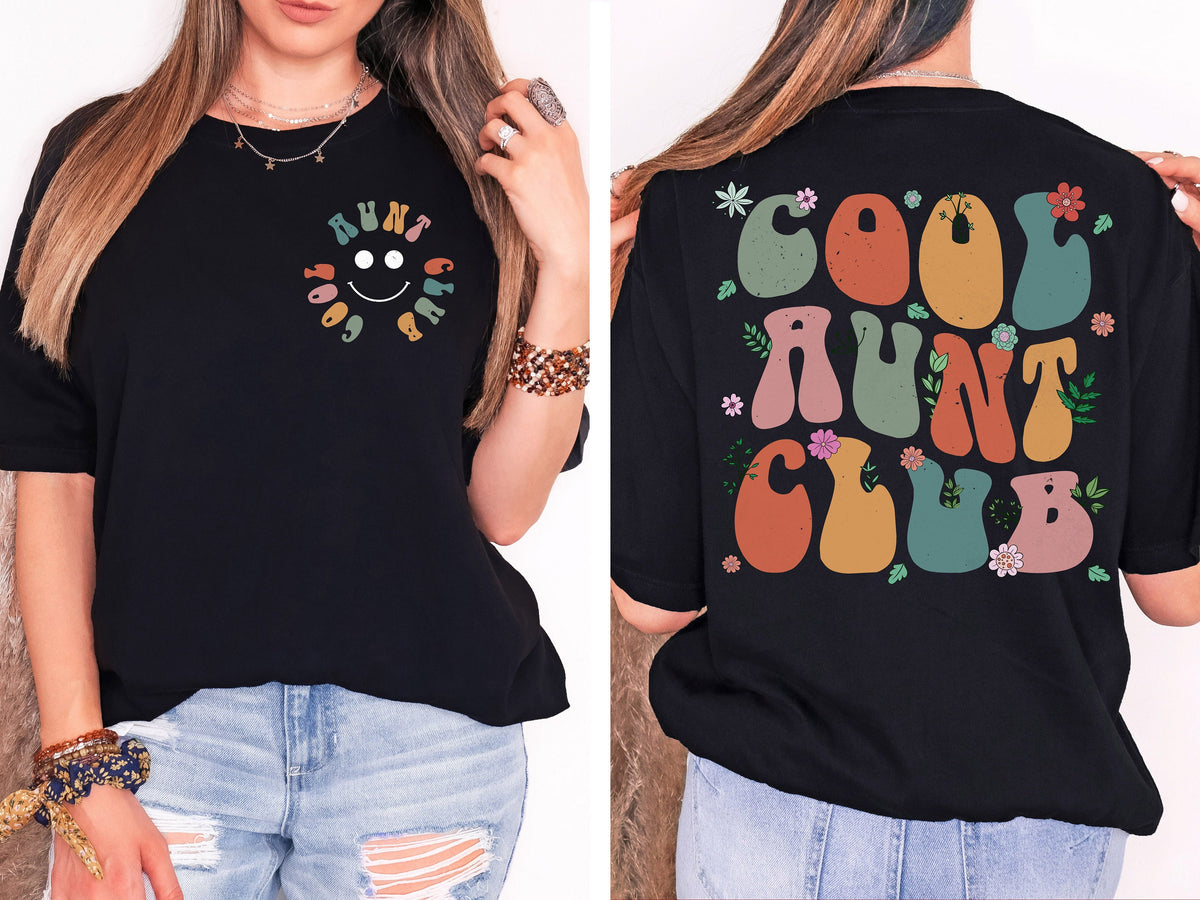 Cool Aunt Club Sweatshirt, Retro Auntie Shirt, Sister Gift