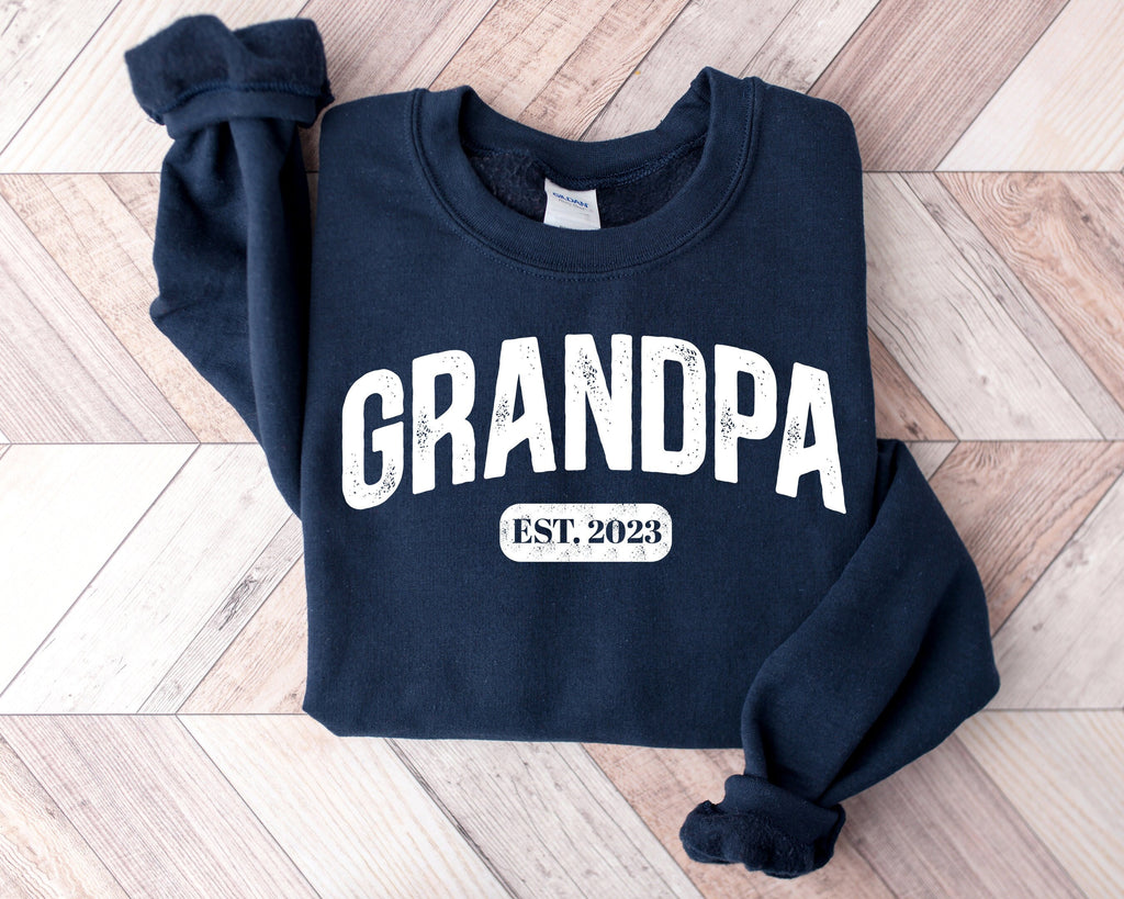 Personalized Grandpa Sweatshirt, Retro Father's Day Gift