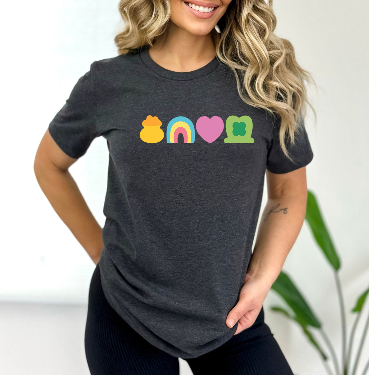 Rainbow Shamrock St. Patrick's Day Sweatshirt: Lucky Charm Shirt
