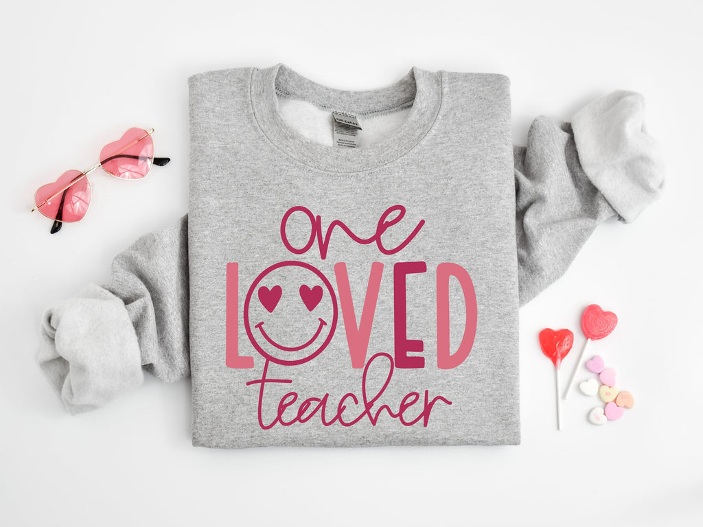 One Loved Teacher Valentine's Day Shirt or Sweatshirt