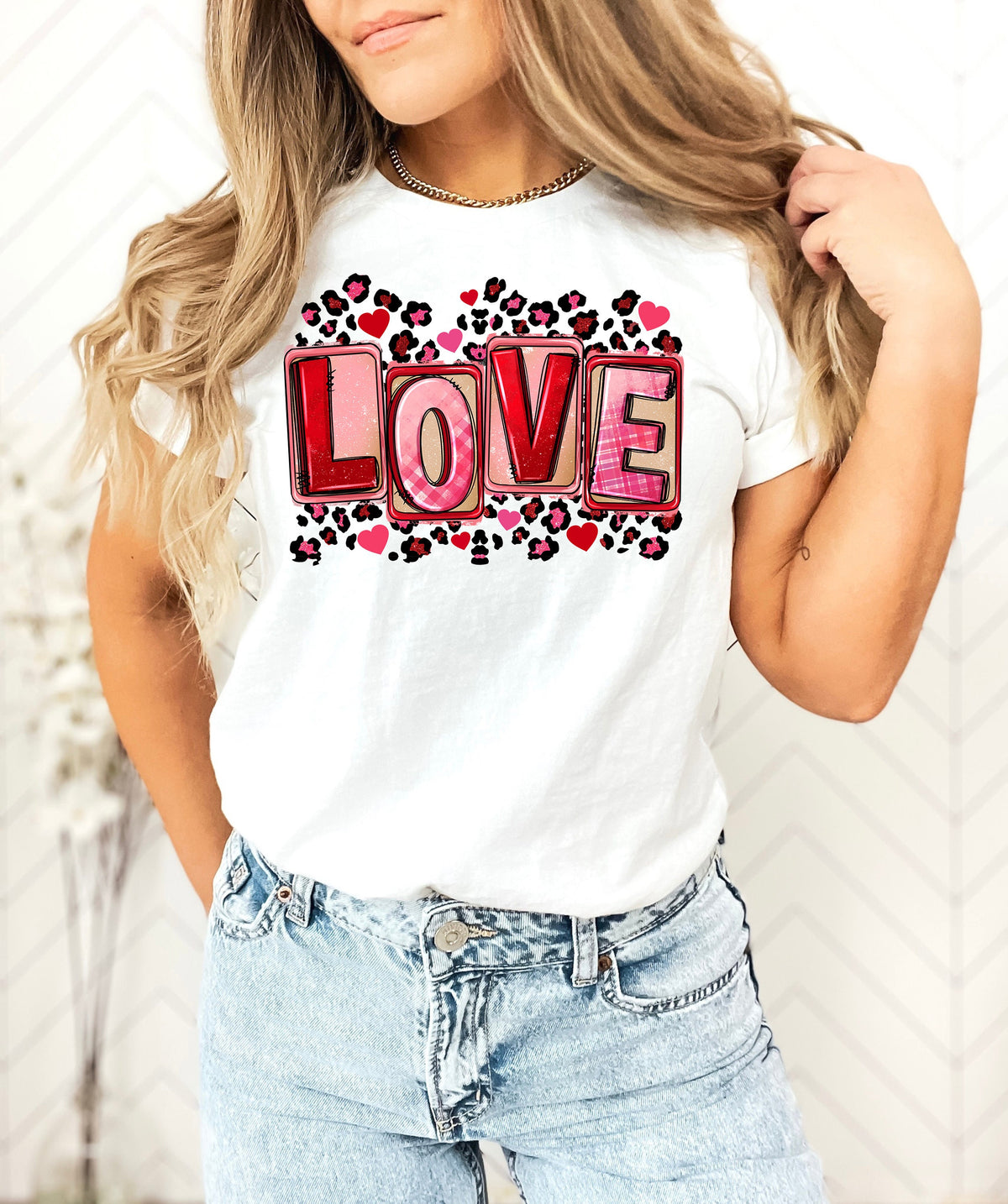 Leopard Love Valentine's Day Shirt or Sweatshirt