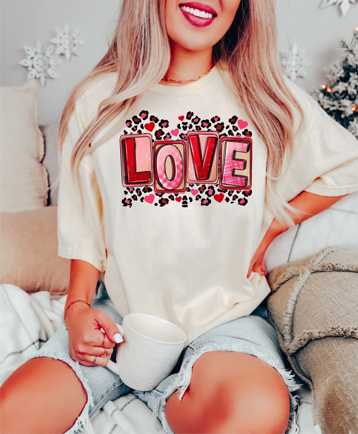 Leopard Love Valentine's Day Shirt or Sweatshirt