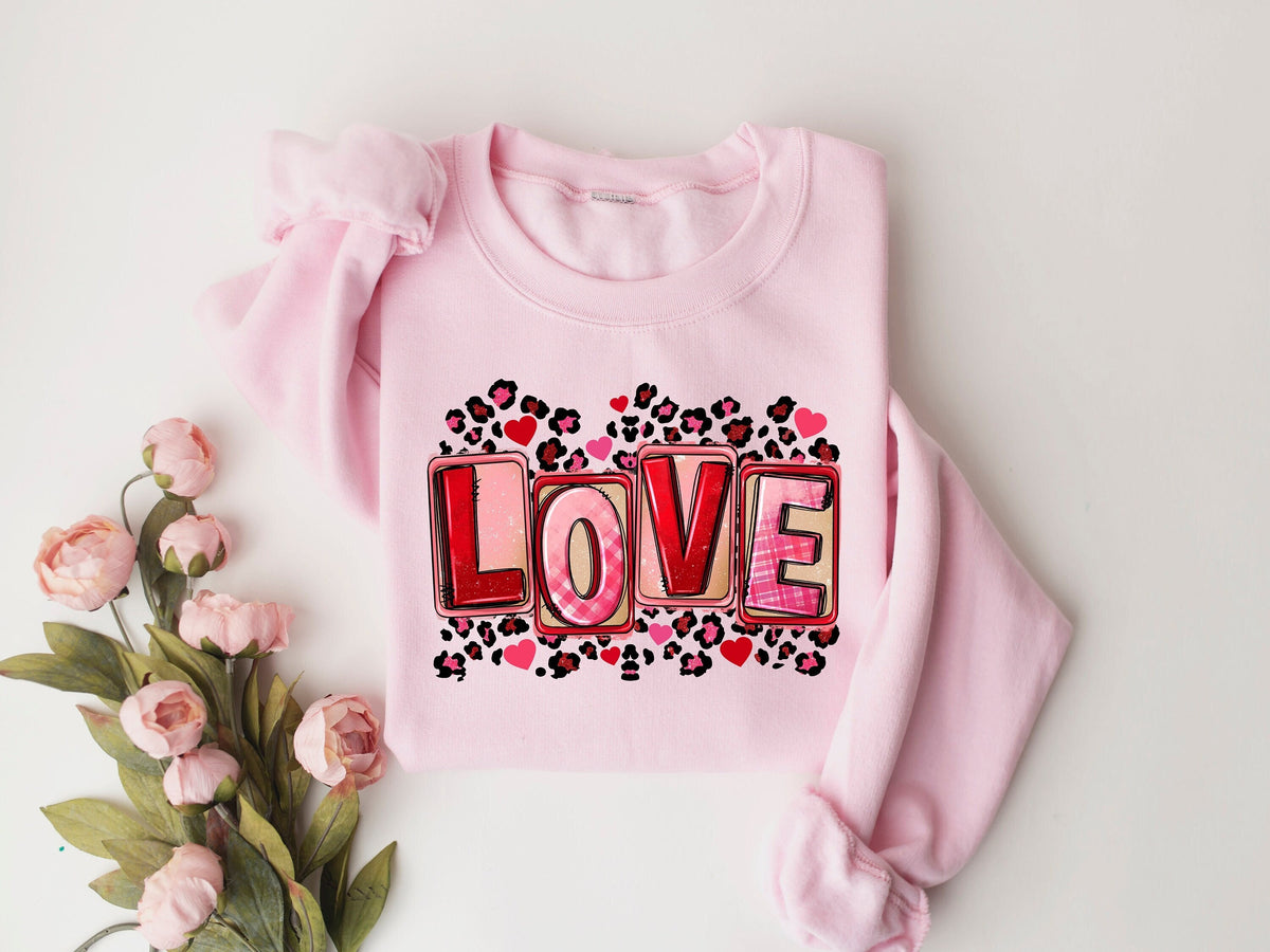 Leopard Love Valentine's Day Shirt or Sweatshirt