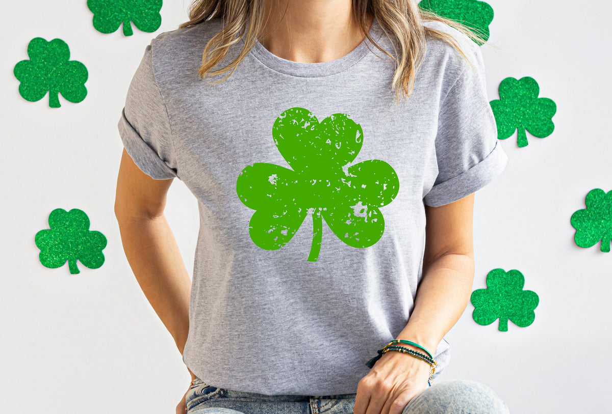 Retro Shamrock Sweatshirt: St Patricks Day Lucky Irish Shirt