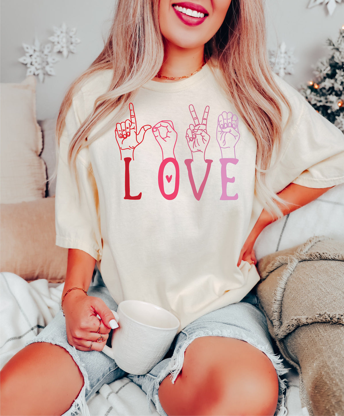 Valentines Day ASL Love Shirt: Sign Language Tee