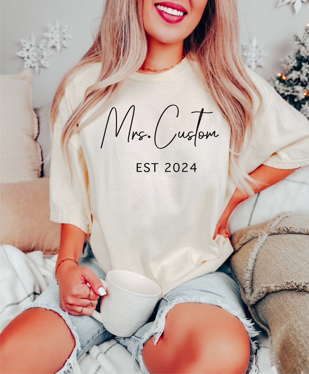 Personalized Bride Sweatshirt: Custom Mrs. Name, Future Wife Gift