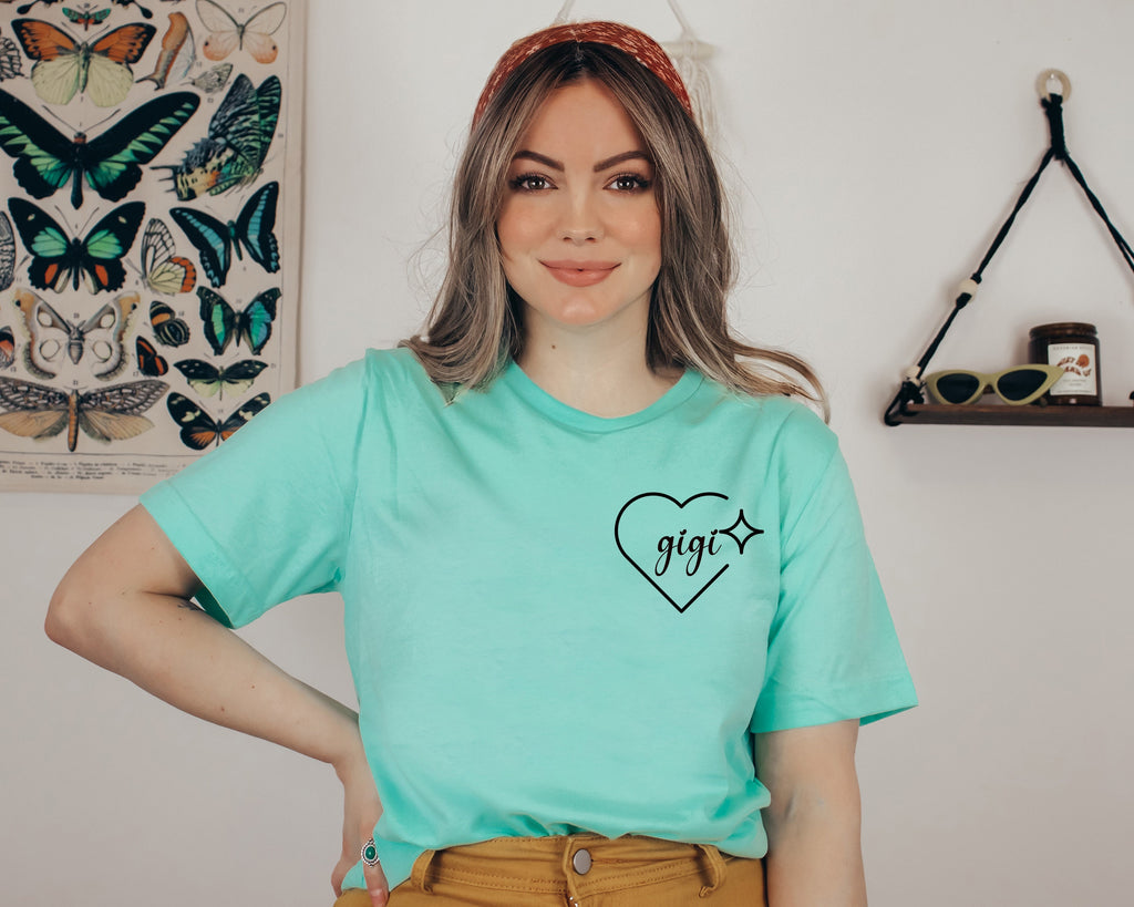 Gigi Heart Sweatshirt, Nana Custom Sweater, Mother's Day Gift