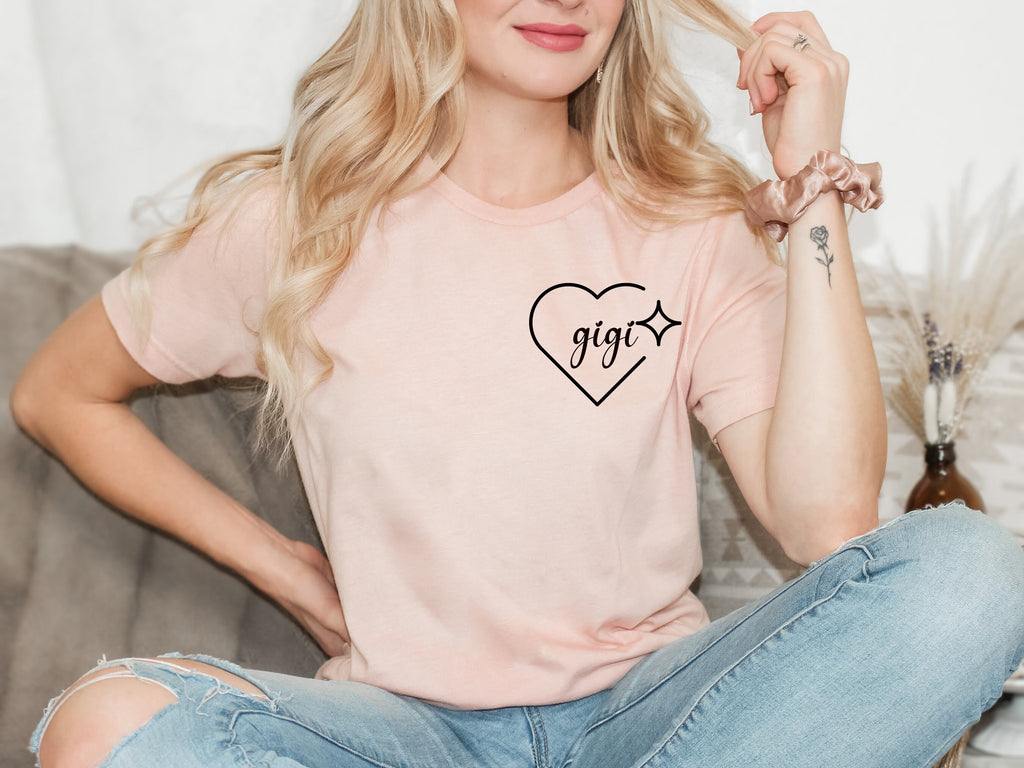 Gigi Heart Sweatshirt, Nana Custom Sweater, Mother's Day Gift