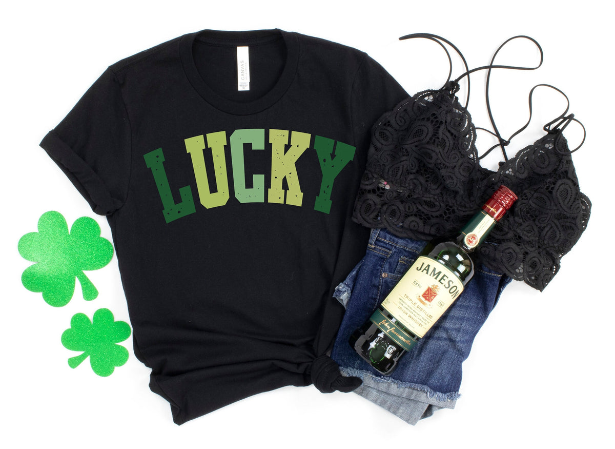 Lucky Vibes Sweatshirt: St Patricks Day Irish Clover Sweater