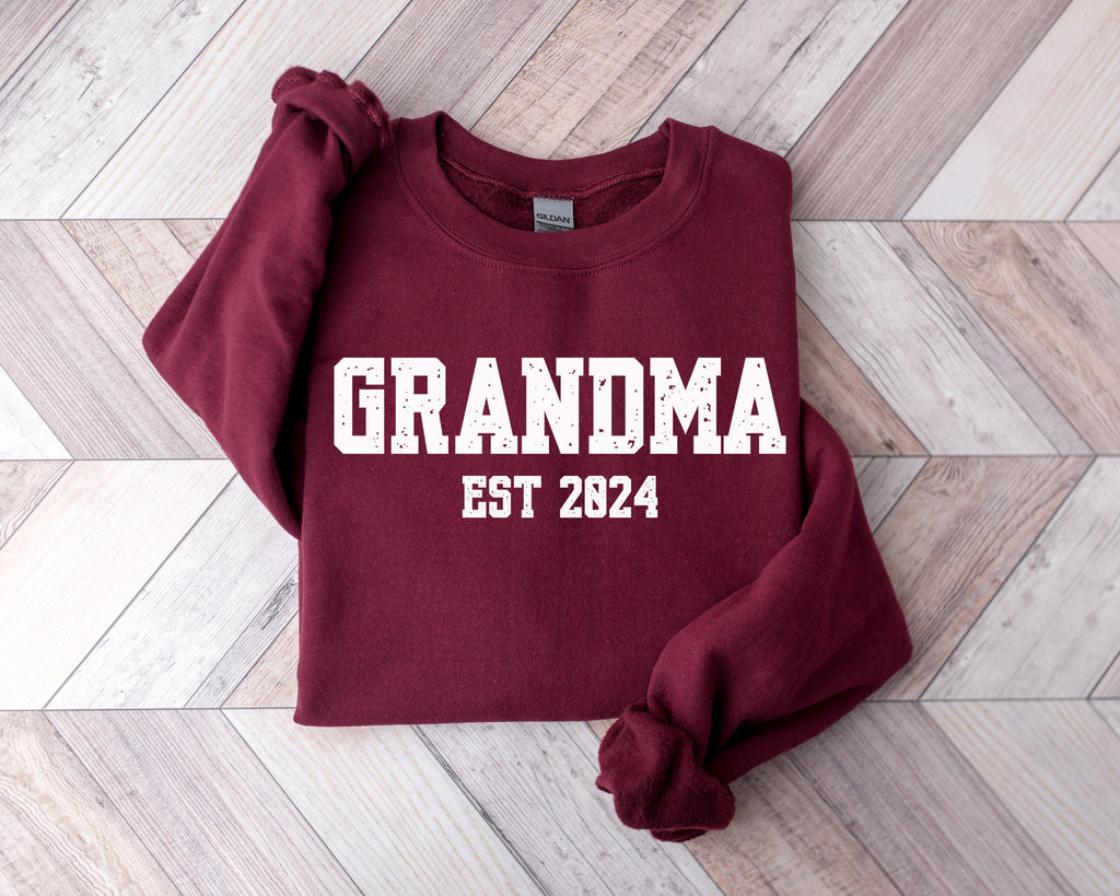Custom Grandma Est Sweatshirt, Mothers Day Gift