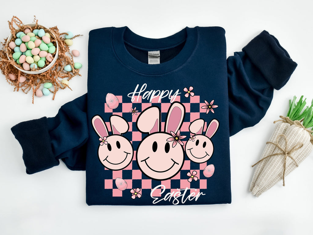 Happy Easter Bunny Graphic Tee, Women's Kids Shirt