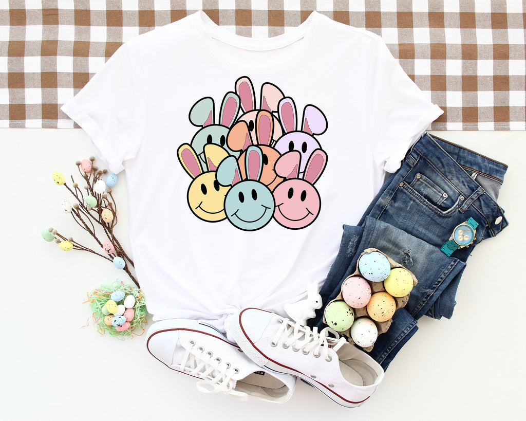 Teacher Easter Shirt: Bunny Smiles Back to School Tee