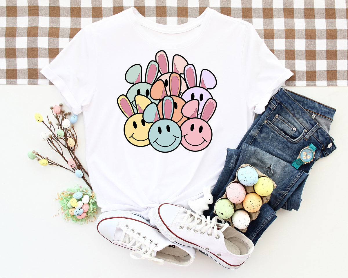 Teacher Easter Shirt: Bunny Smiles Back to School Tee