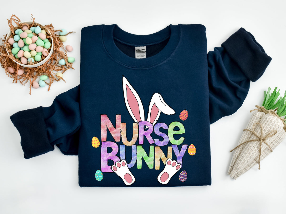 Easter Nurse Bunny Shirt: Cotton Blend Tee