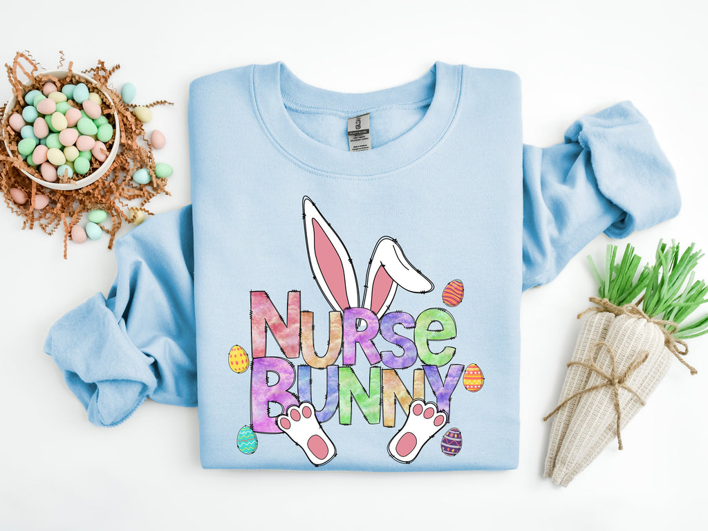 Easter Nurse Bunny Shirt: Cotton Blend Tee