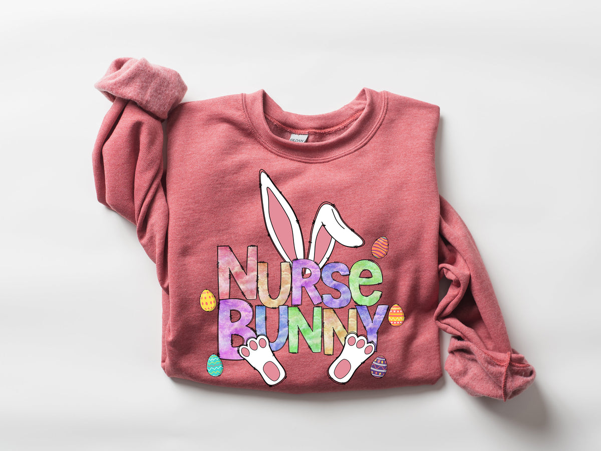 Easter Nurse Bunny Shirt: Cotton Blend Tee