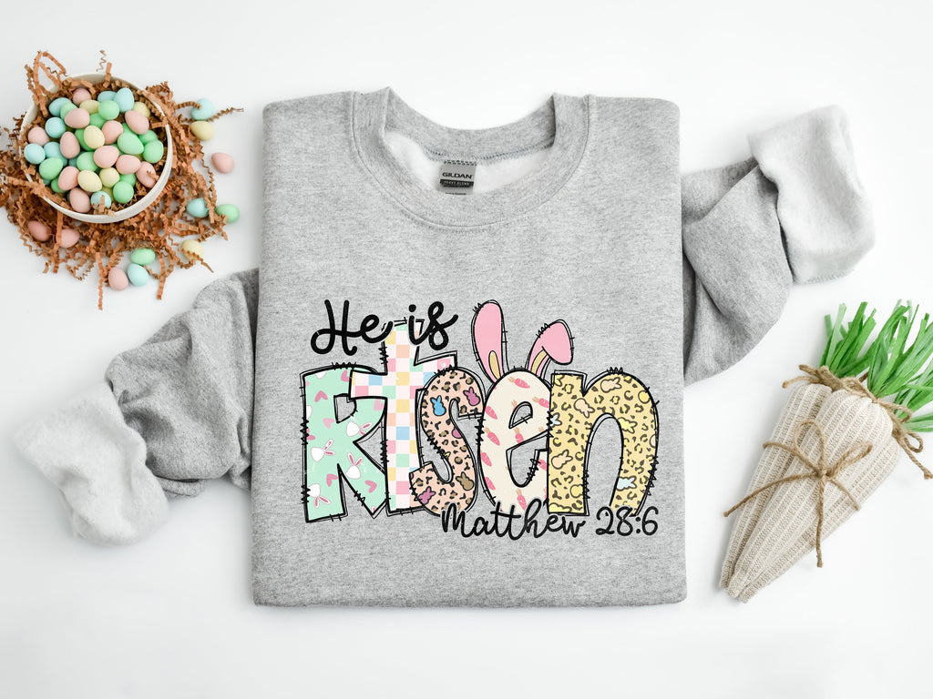 Easter He is Risen Shirt: Christian Religious Tee