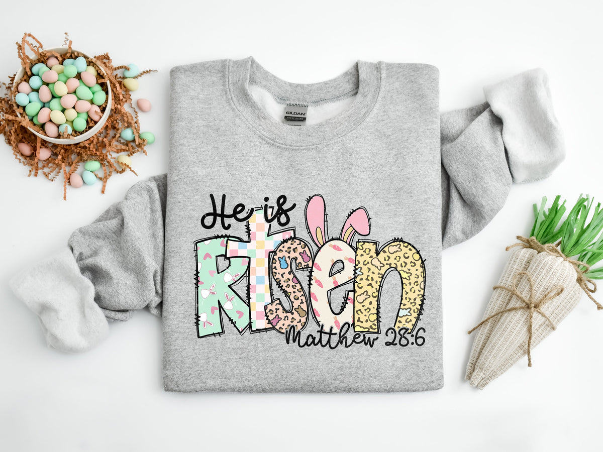Easter He is Risen Shirt: Christian Religious Tee