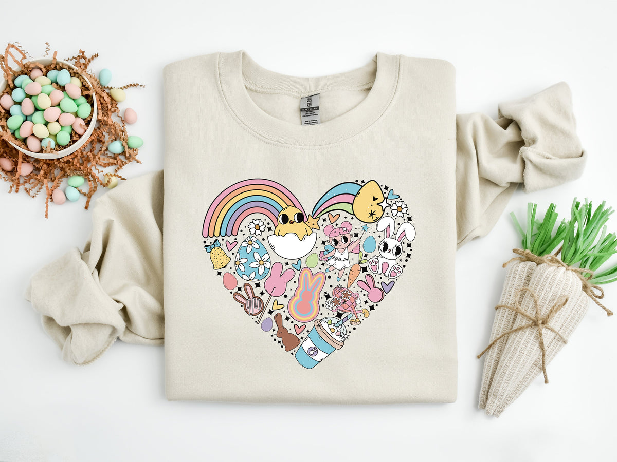 Easter Heart Shirt: Women's Bunny Rabbit Tee
