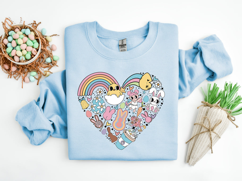 Easter Heart Shirt: Women's Bunny Rabbit Tee
