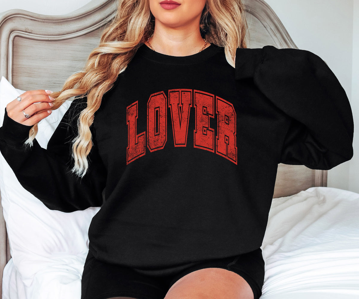 Lover Sweatshirt: Retro Valentine's Day Crewneck