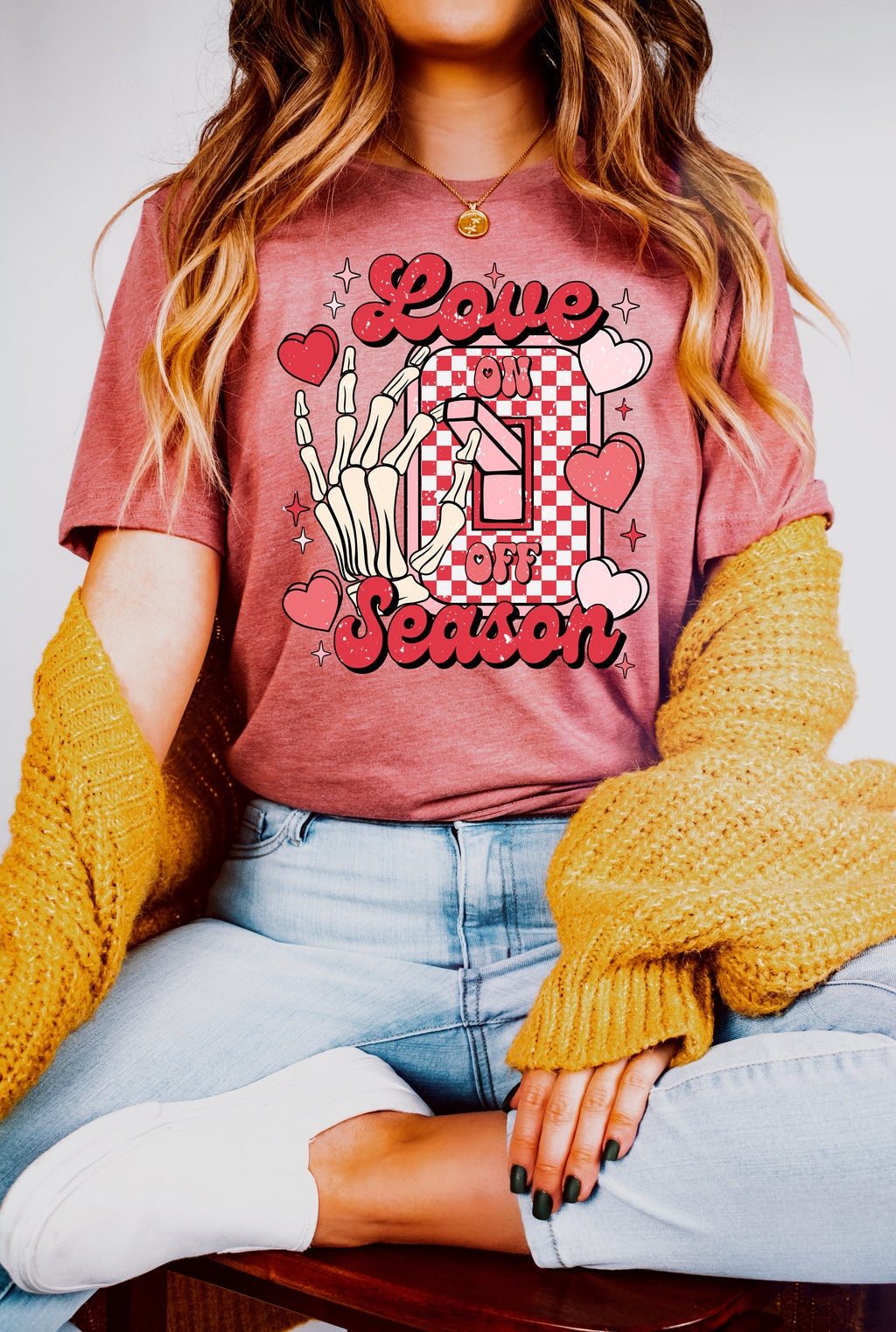 Retro Valentine's Day Sweatshirt: Love Season Graphic Tee