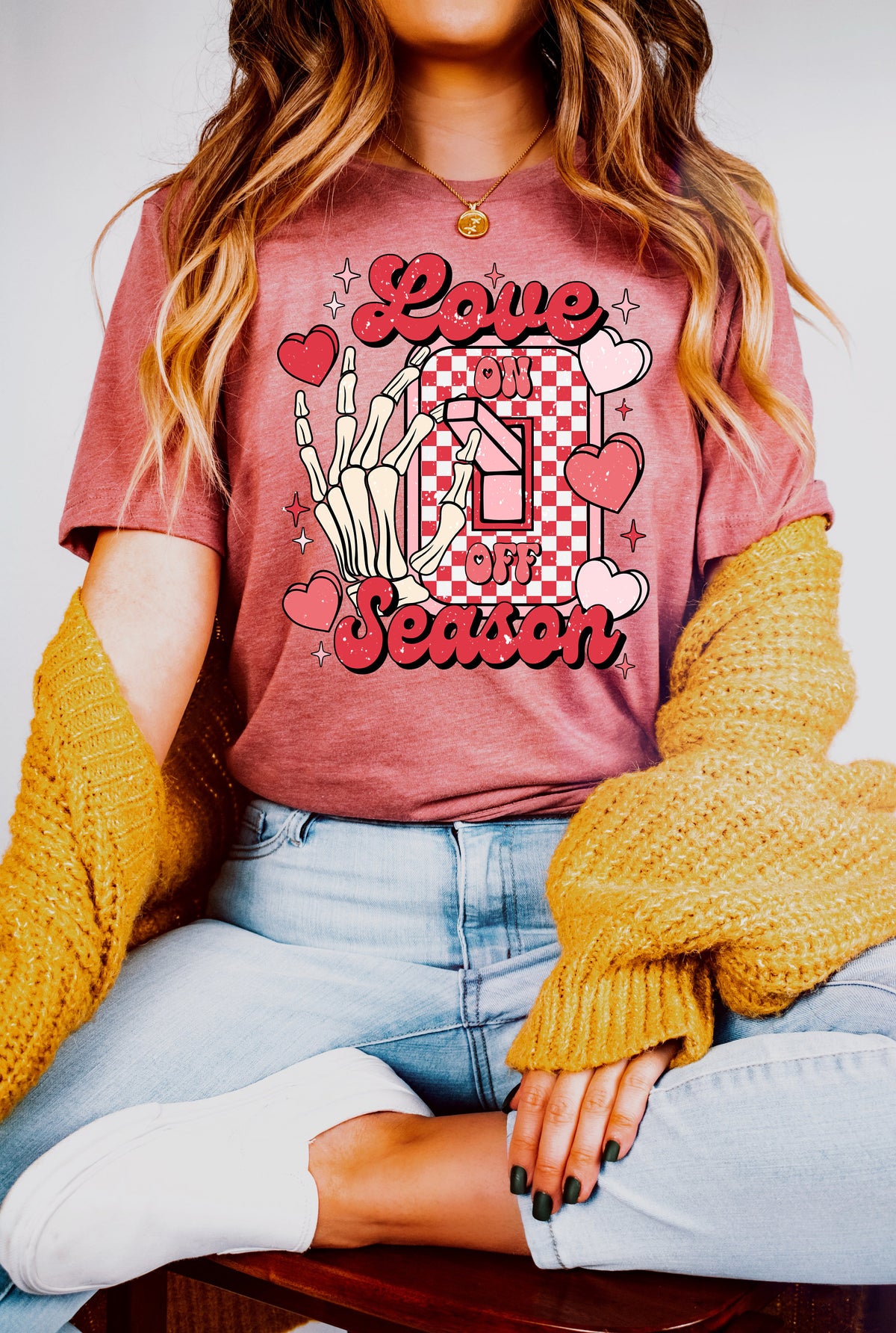Retro Valentine's Day Sweatshirt: Love Season Graphic Tee