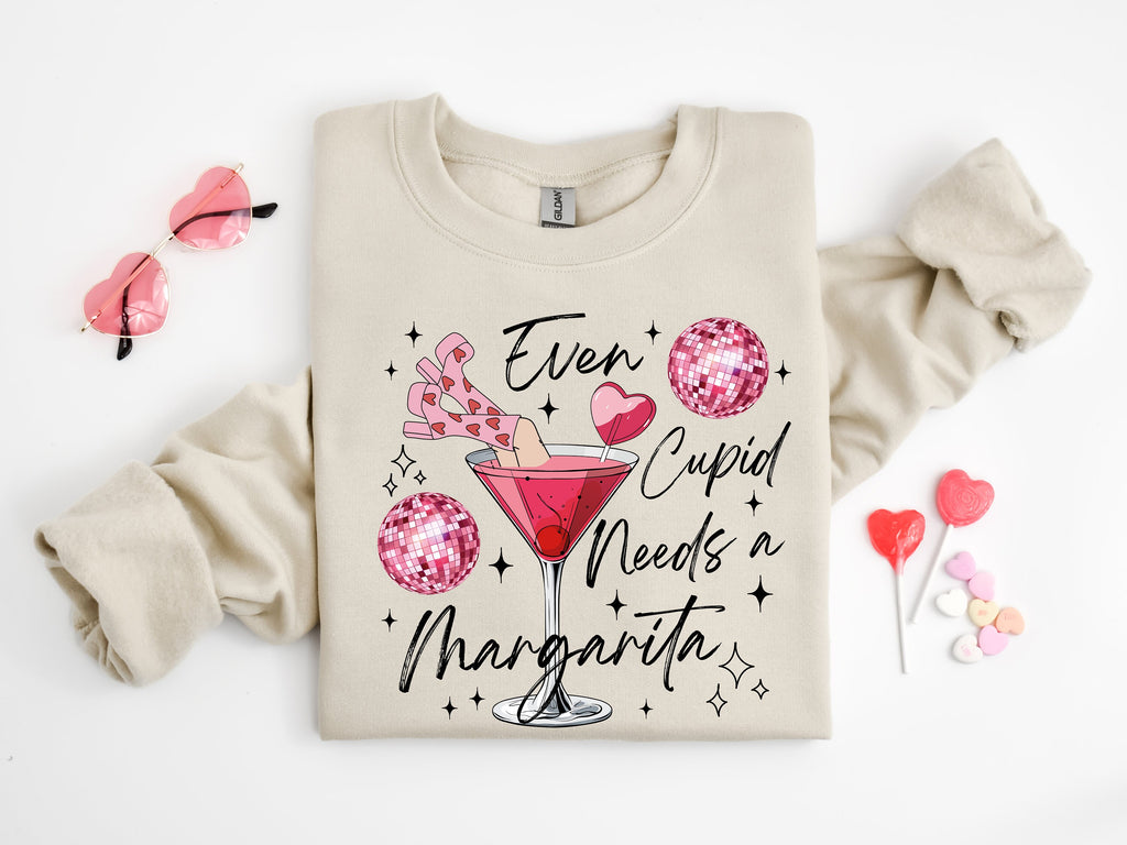 Even Cupid Needs A Margarita Shirt, Valentine's Day Tee