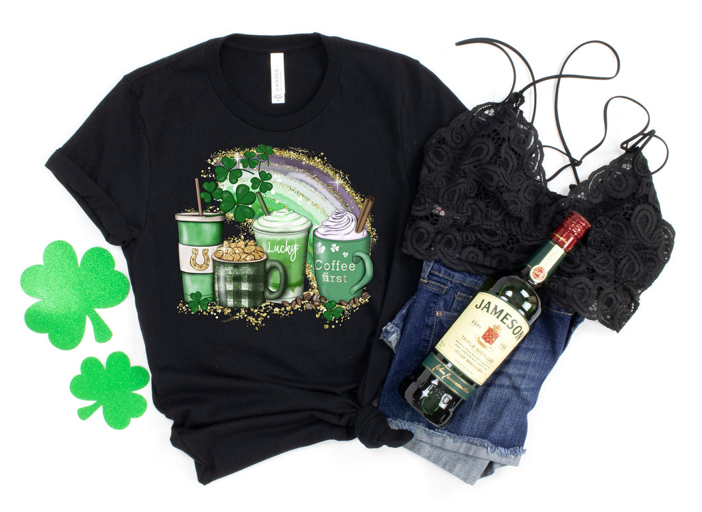 Lucky Latte St Patrick's Day Shirt: Irish Coffee Tee