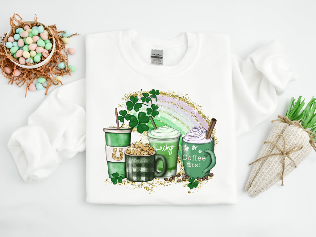Lucky Latte St Patrick's Day Shirt: Irish Coffee Tee
