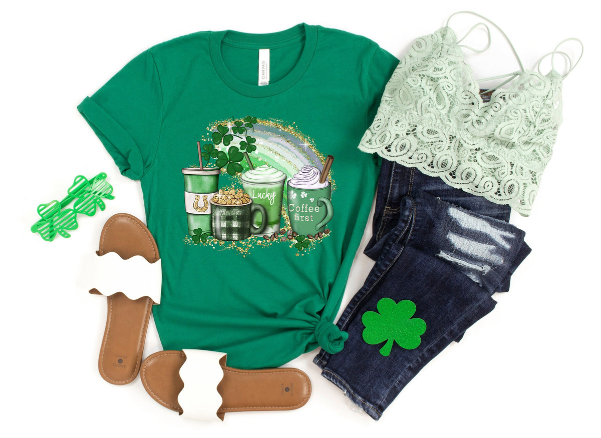 Lucky Latte St Patrick's Day Shirt: Irish Coffee Tee