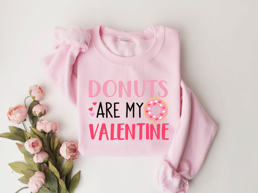 Donuts are My Valentine Shirt | Funny Valentine's Day Donut Lover Tee