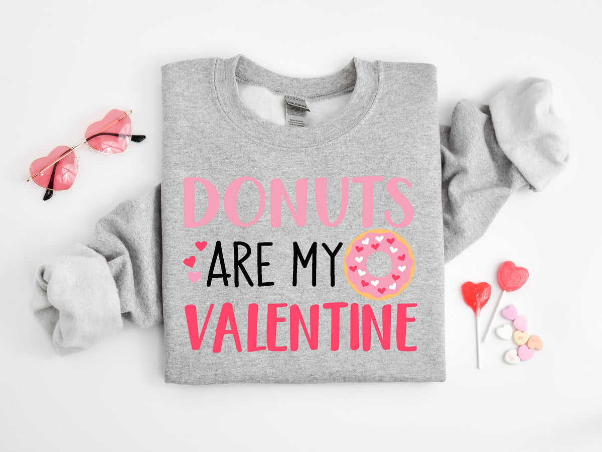 Donuts are My Valentine Shirt | Funny Valentine's Day Donut Lover Tee