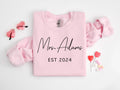 Personalized Bride Sweatshirt: Custom Mrs. Name, Future Wife Gift