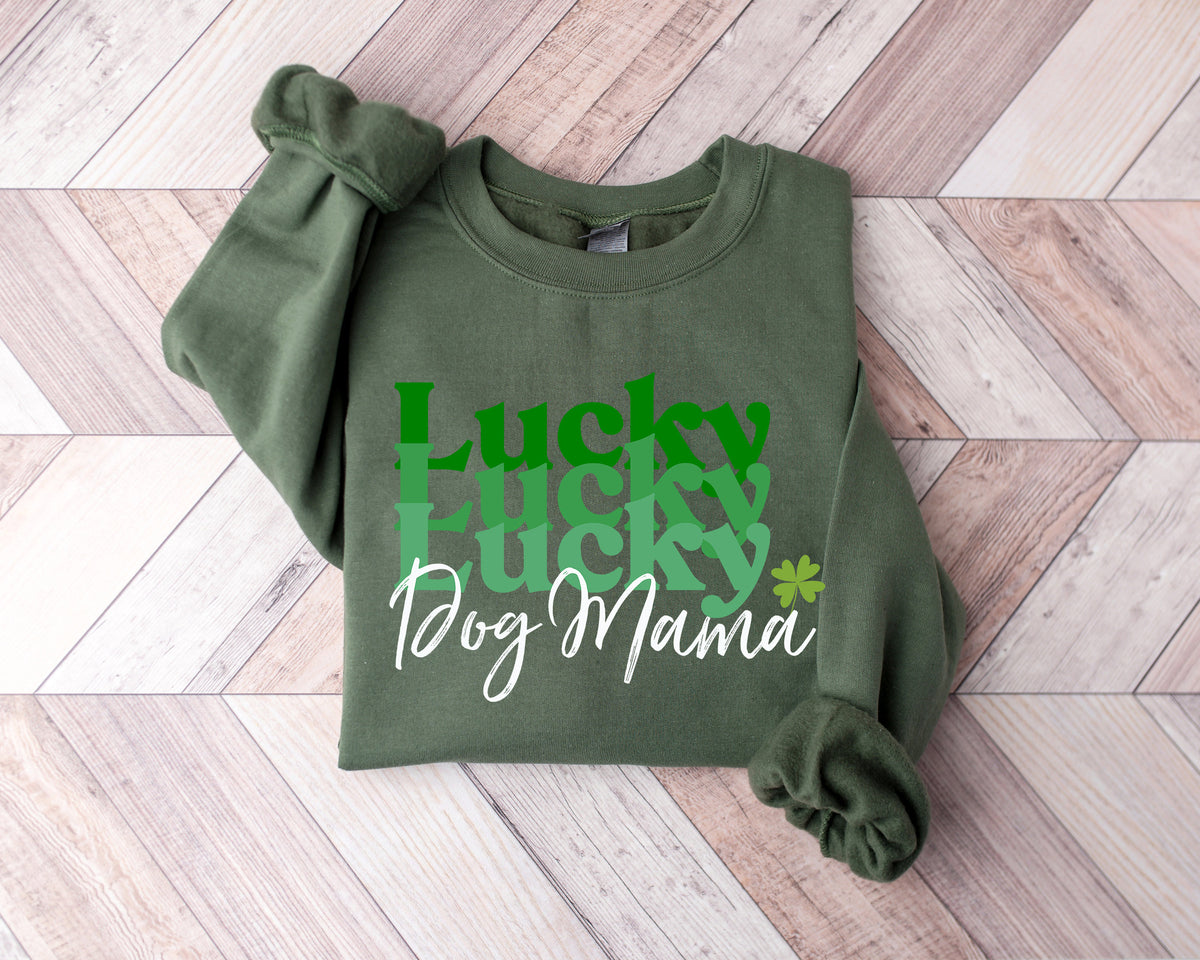 St. Patrick's Day Dog Mom Shirt: Lucky Shamrock Tee
