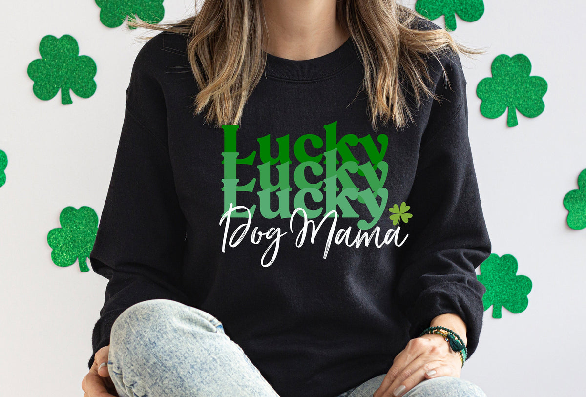 St. Patrick's Day Dog Mom Shirt: Lucky Shamrock Tee