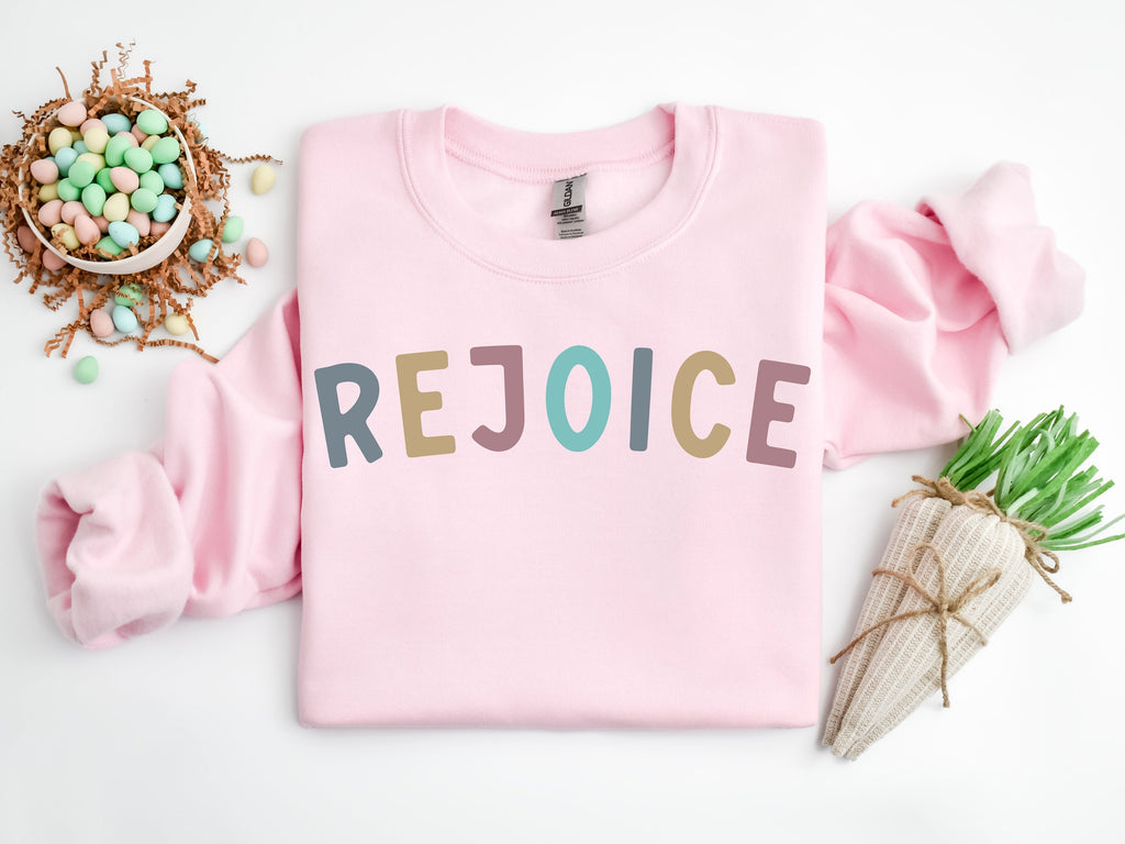 Rejoice Christian Shirt, Faith Based Easter Gift