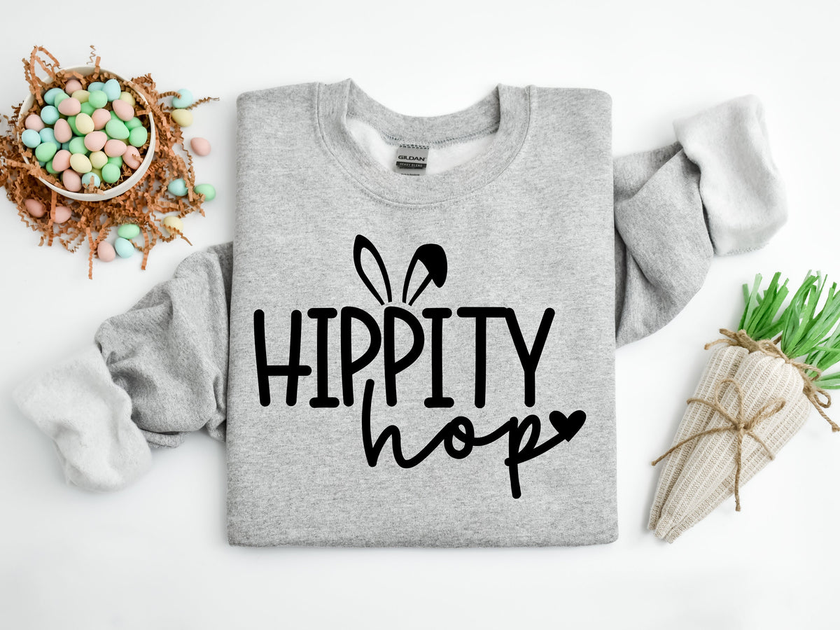Hippity Hop Easter Bunny Shirt: Graphic Tee for Kids & Teachers