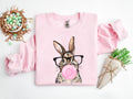 Bunny with Glasses Shirt: Easter Rabbit Graphic Tee