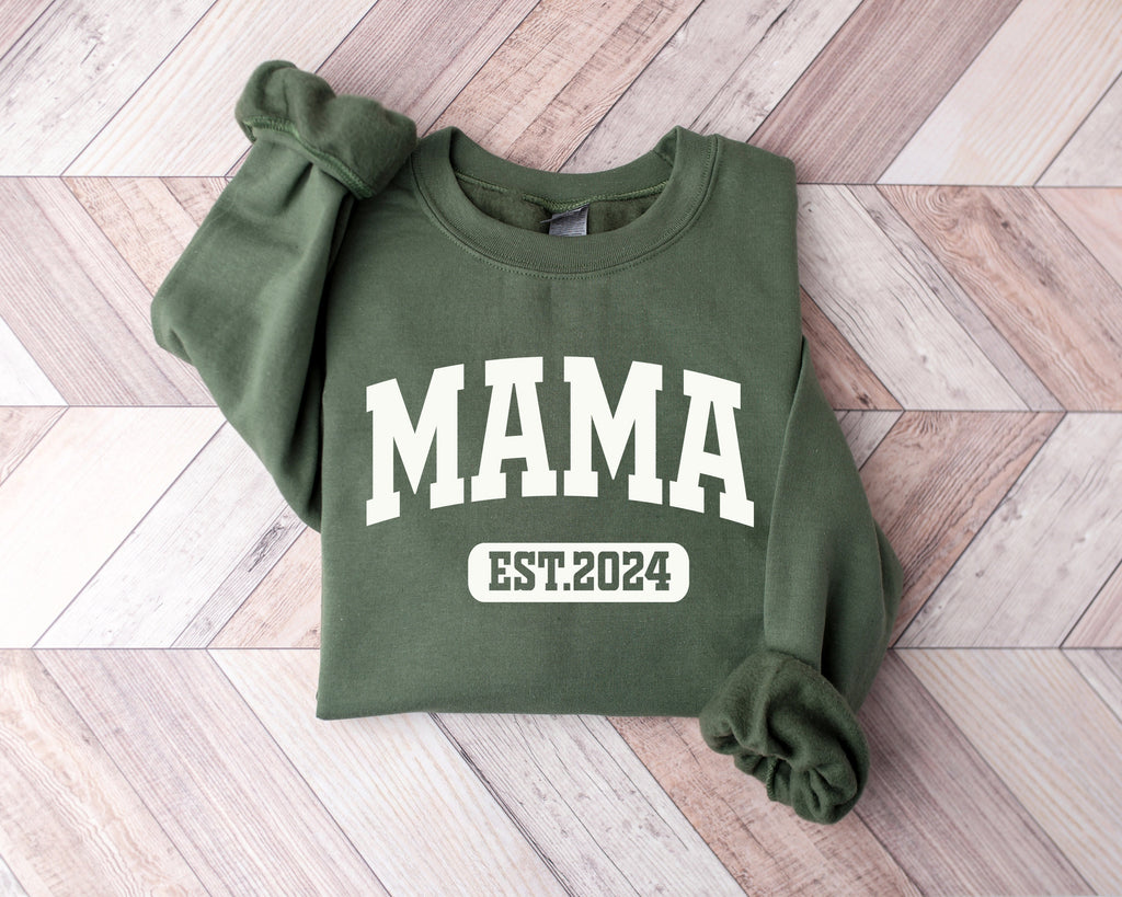 Custom Mama Sweatshirt, Mother's Day Gift, Mom Life Shirt