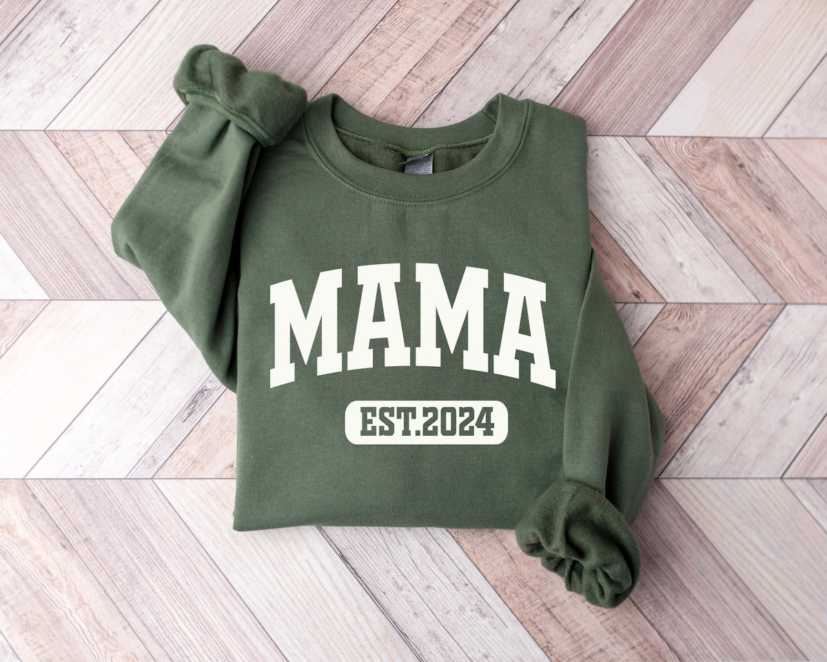 Custom Mama Sweatshirt, Mother's Day Gift, Mom Life Shirt